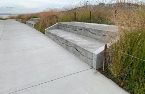 Belarde Company, Architectural Concrete, Decorative Concrete, Sedimentary Walls, Dune Peninsula, Tacoma Metro Parks