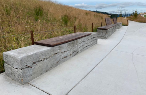 Belarde Company, Architectural Concrete, Decorative Concrete, Sedimentary Walls, Dune Peninsula, Tacoma Metro Parks