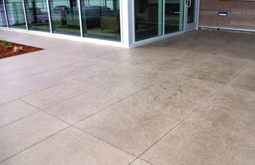 decorative seeded concrete, polished concrete, interior concrete flooring, concrete site work, precast concrete
